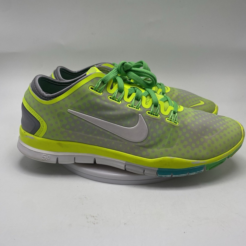 Nike Shoes Women Size 7.5 Free TR Connect Yellow Gray Training Sneakers 3926